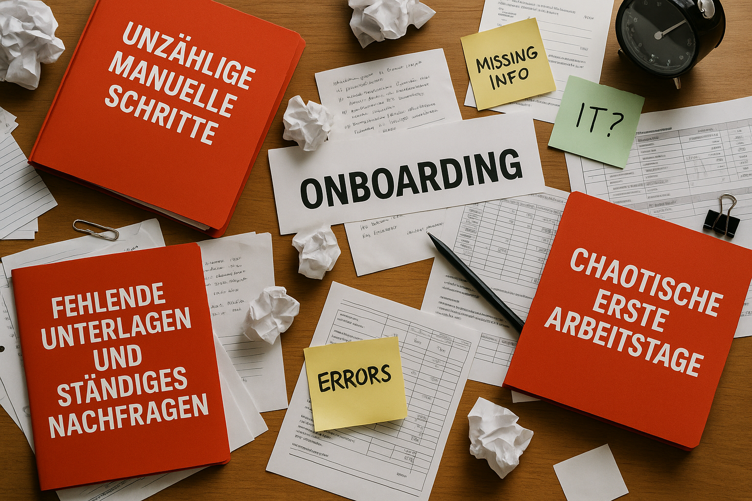 Chaos beim Onboarding Chaos beim Onboarding